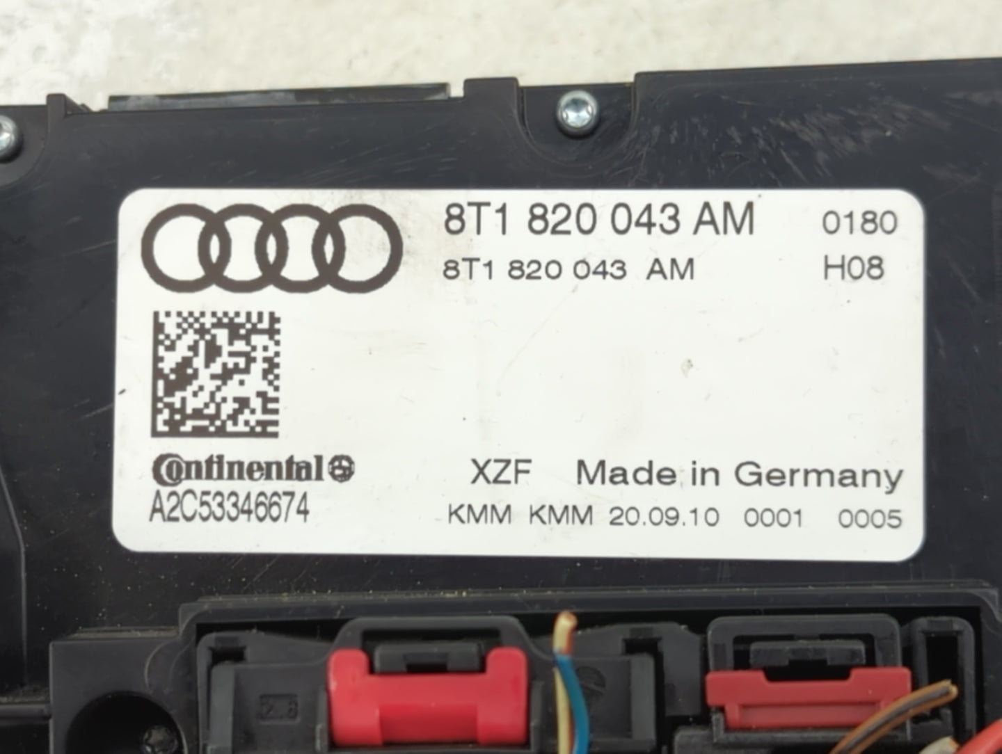 2009-2012 Audi A4 Climate Control Module Temperature AC/Heater Replacement P/N:8T1820043AM A2C53346674 Fits OEM Used Auto Pa