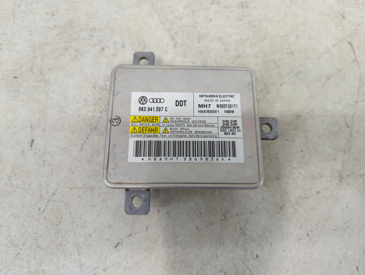2009-2012 Audi A4 Headlight Ballast Head Light 1462928 - Oemusedautoparts1.com