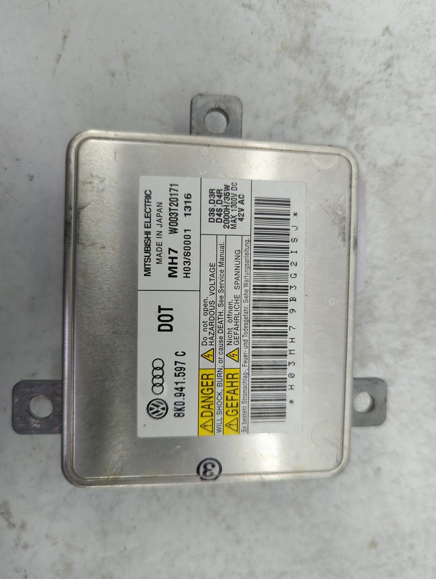 2009-2012 Audi A4 Headlight Ballast Head Light 1463115 - Oemusedautoparts1.com