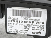 2010-2012 Audi A4 Radio Control Panel Black - Oemusedautoparts1.com