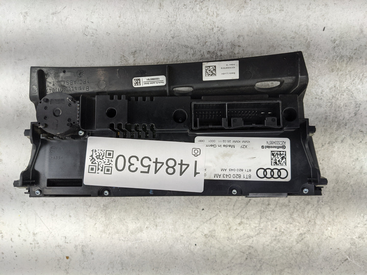 2009-2012 Audi A4 Climate Control Module Temperature AC/Heater Replacement P/N:8T1 820 043 AM A2C53346674 Fits OEM Used Auto