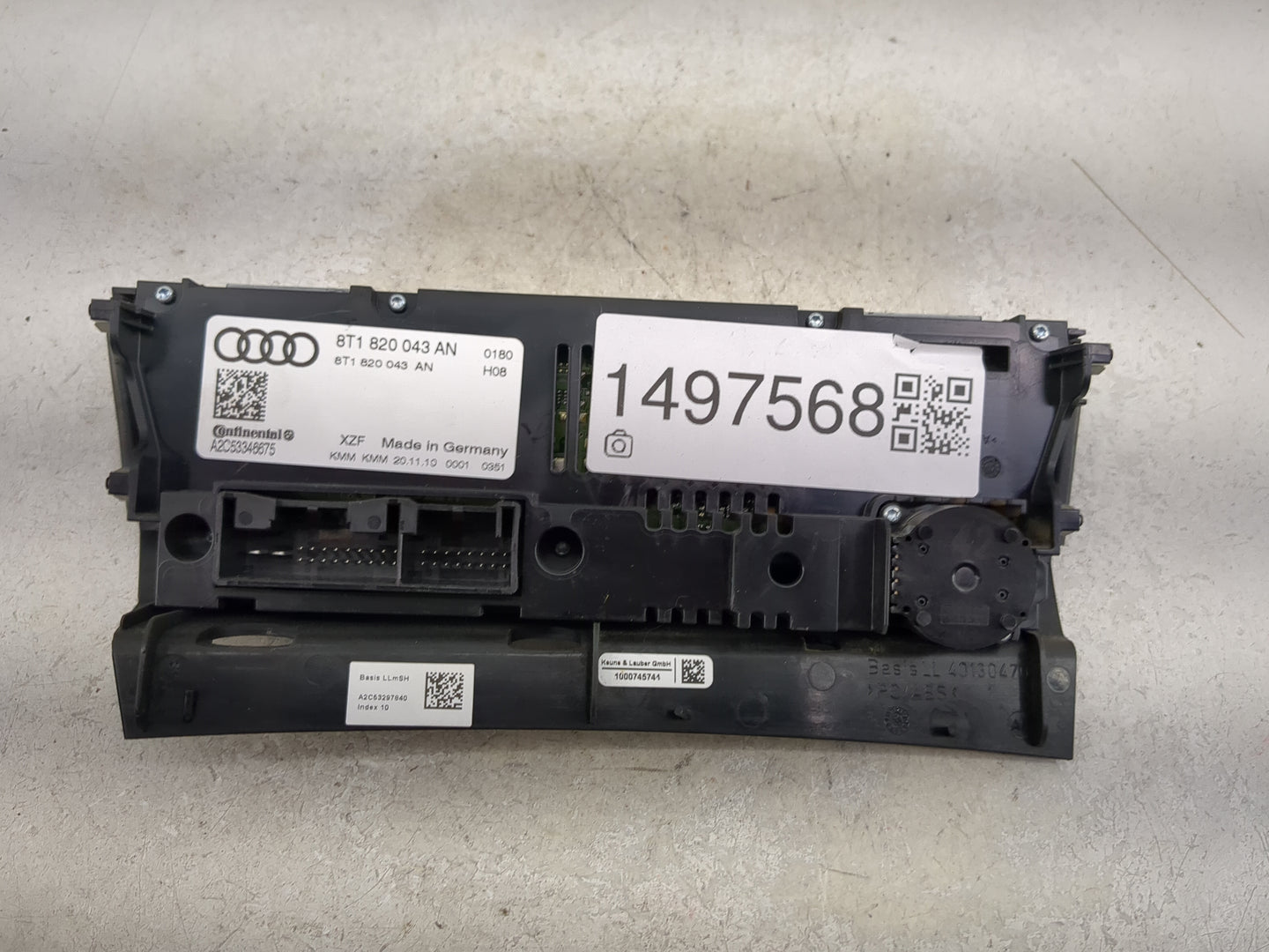 2009-2012 Audi A4 Climate Control Module Temperature AC/Heater Replacement P/N:8T1820043AN A2C53346675 Fits OEM Used Auto Pa
