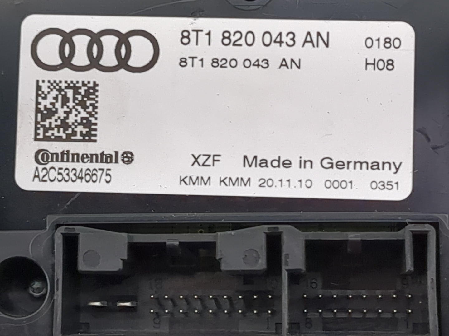 2009-2012 Audi A4 Climate Control Module Temperature AC/Heater Replacement P/N:8T1820043AN A2C53346675 Fits OEM Used Auto Pa