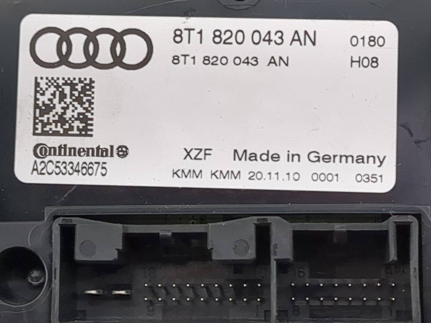 2009-2012 Audi A4 Climate Control Module Temperature AC/Heater Replacement P/N:8T1820043AN A2C53346675 Fits OEM Used Auto Pa