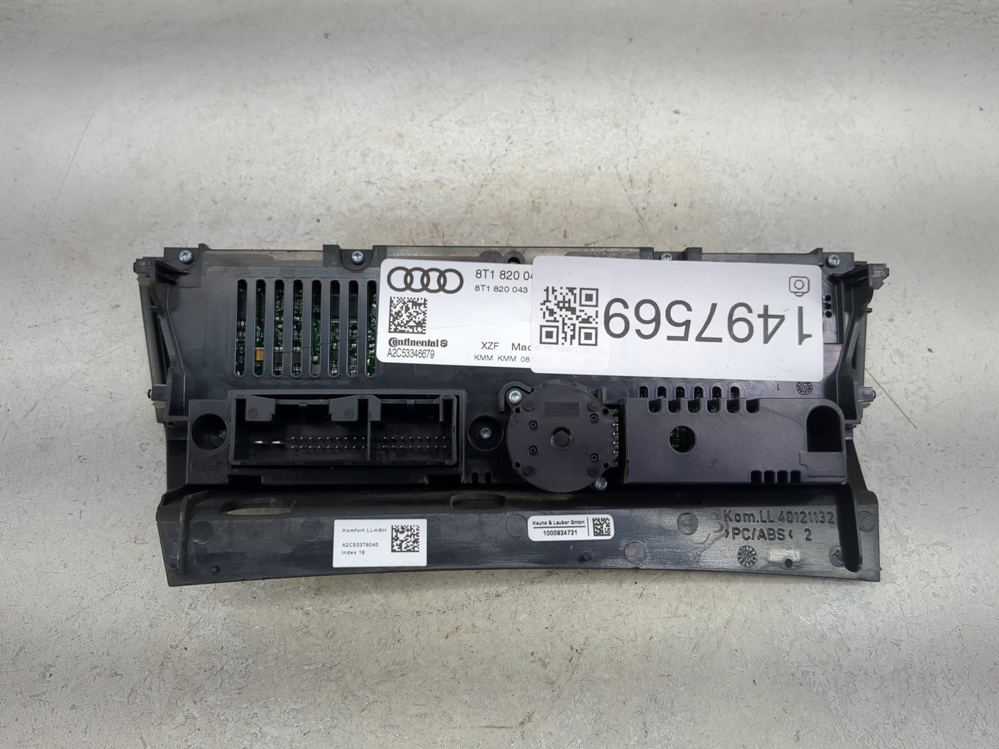 2009-2012 Audi A4 Climate Control Module Temperature AC/Heater Replacement P/N:8T1820043 A2C53346679 Fits OEM Used Auto Part