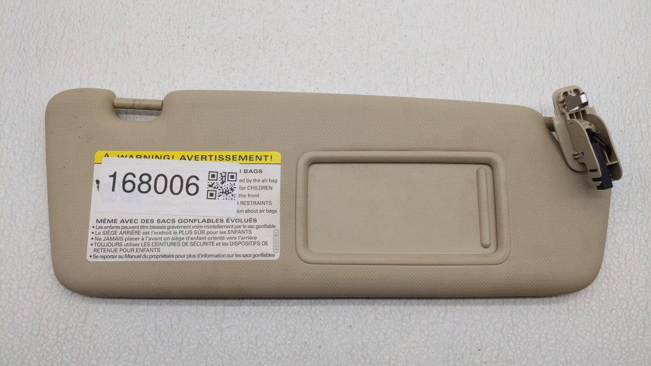 2011 Audi A4 Sun Visor Shade Replacement Passenger Right Mirror Fits OEM Used Auto Parts - Oemusedautoparts1.com
