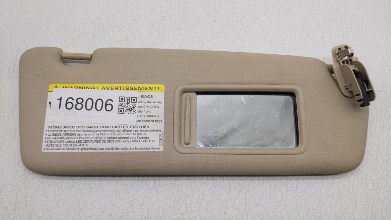 2011 Audi A4 Sun Visor Shade Replacement Passenger Right Mirror Fits OEM Used Auto Parts - Oemusedautoparts1.com