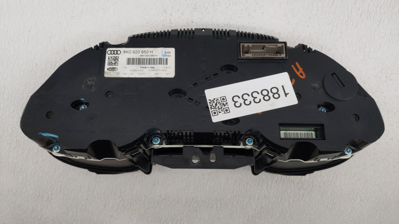 2010-2012 Audi A4 Instrument Cluster Speedometer Gauges P/N:8K0920950H 8K0 920 950 E, 8K0 920 950 H Fits Fits 2010 2011 2012