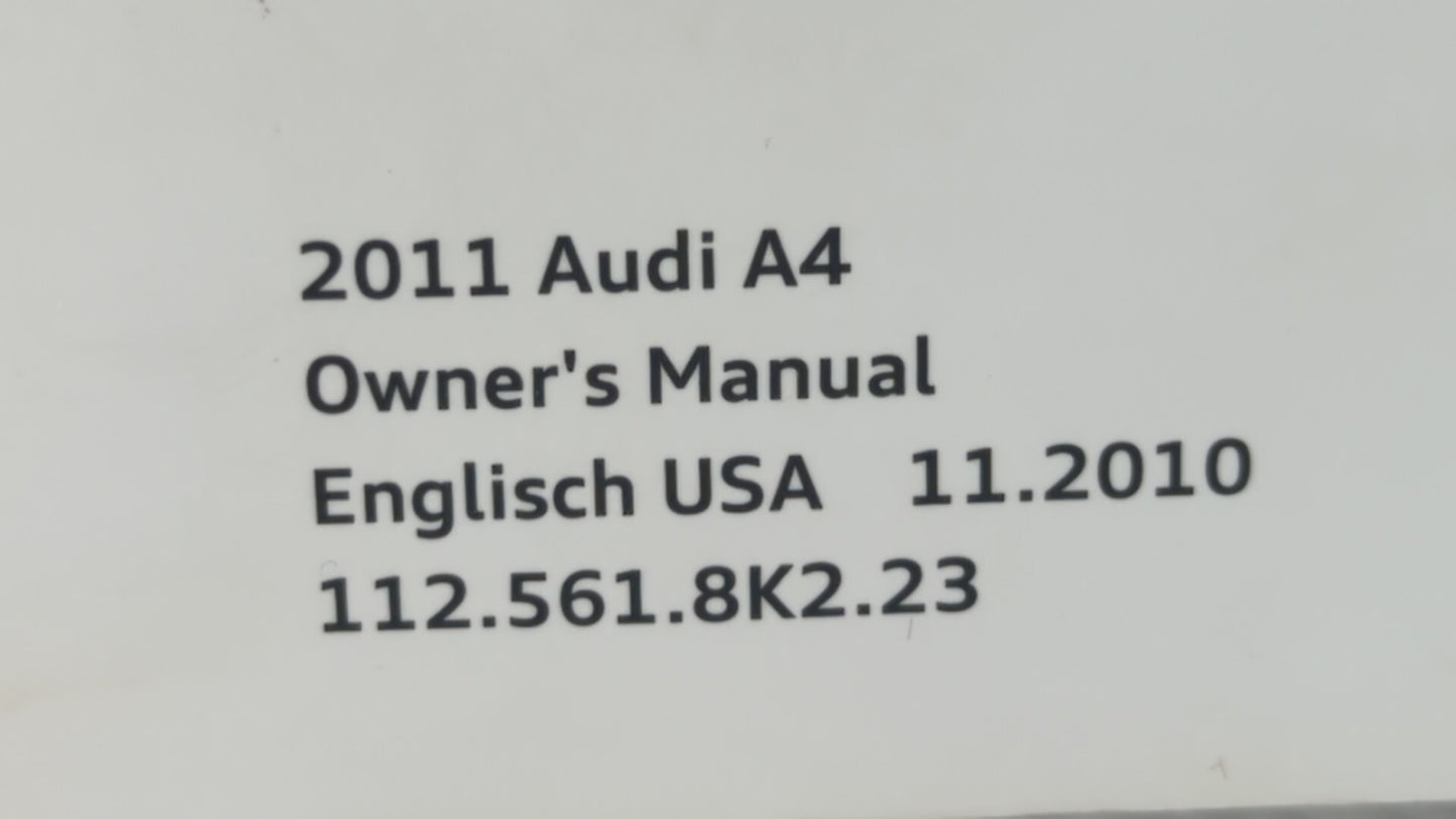 2011 Audi A4 Owners Manual Book Guide OEM Used Auto Parts - Oemusedautoparts1.com