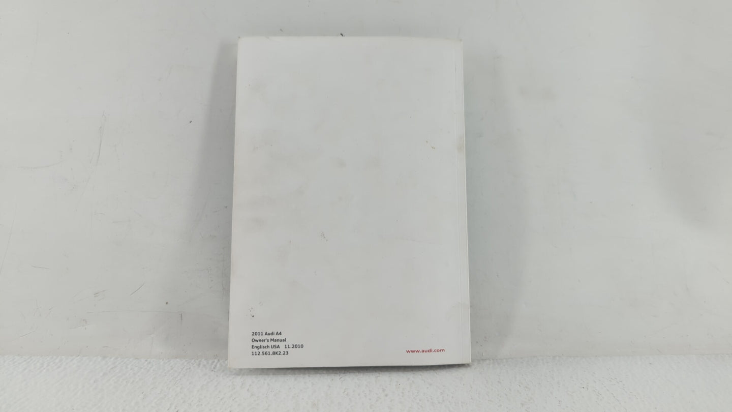2011 Audi A4 Owners Manual Book Guide OEM Used Auto Parts - Oemusedautoparts1.com