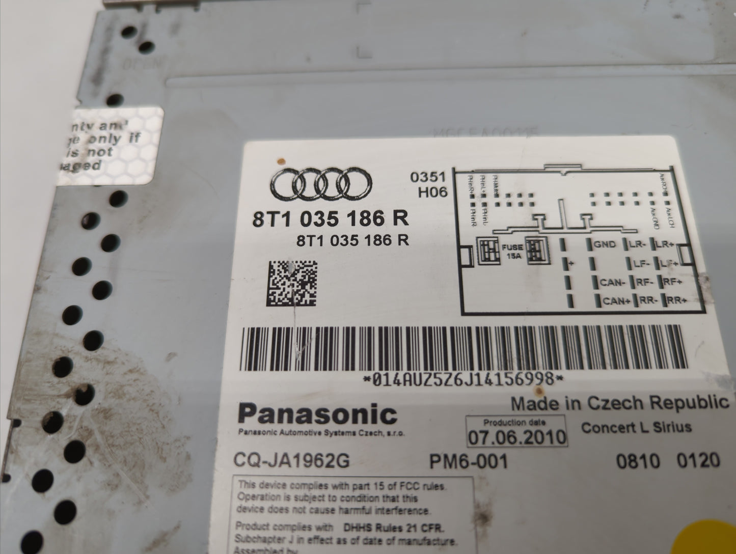 2010-2012 Audi A4 Am Fm Cd Player Radio Receiver - Oemusedautoparts1.com