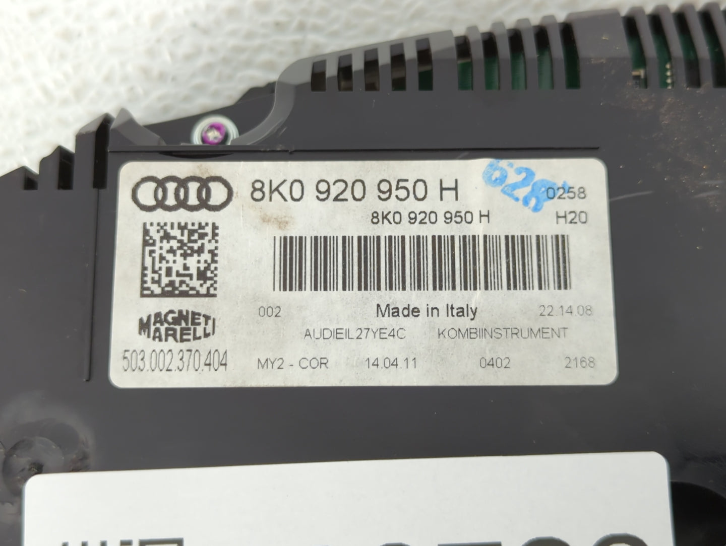 2010-2012 Audi A4 Instrument Cluster Speedometer Gauges P/N:8K0920950E 8K0 920 950 E, 8K0920950H Fits Fits 2010 2011 2012 OE