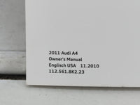 2011 Audi A4 Owners Manual Book Guide OEM Used Auto Parts - Oemusedautoparts1.com