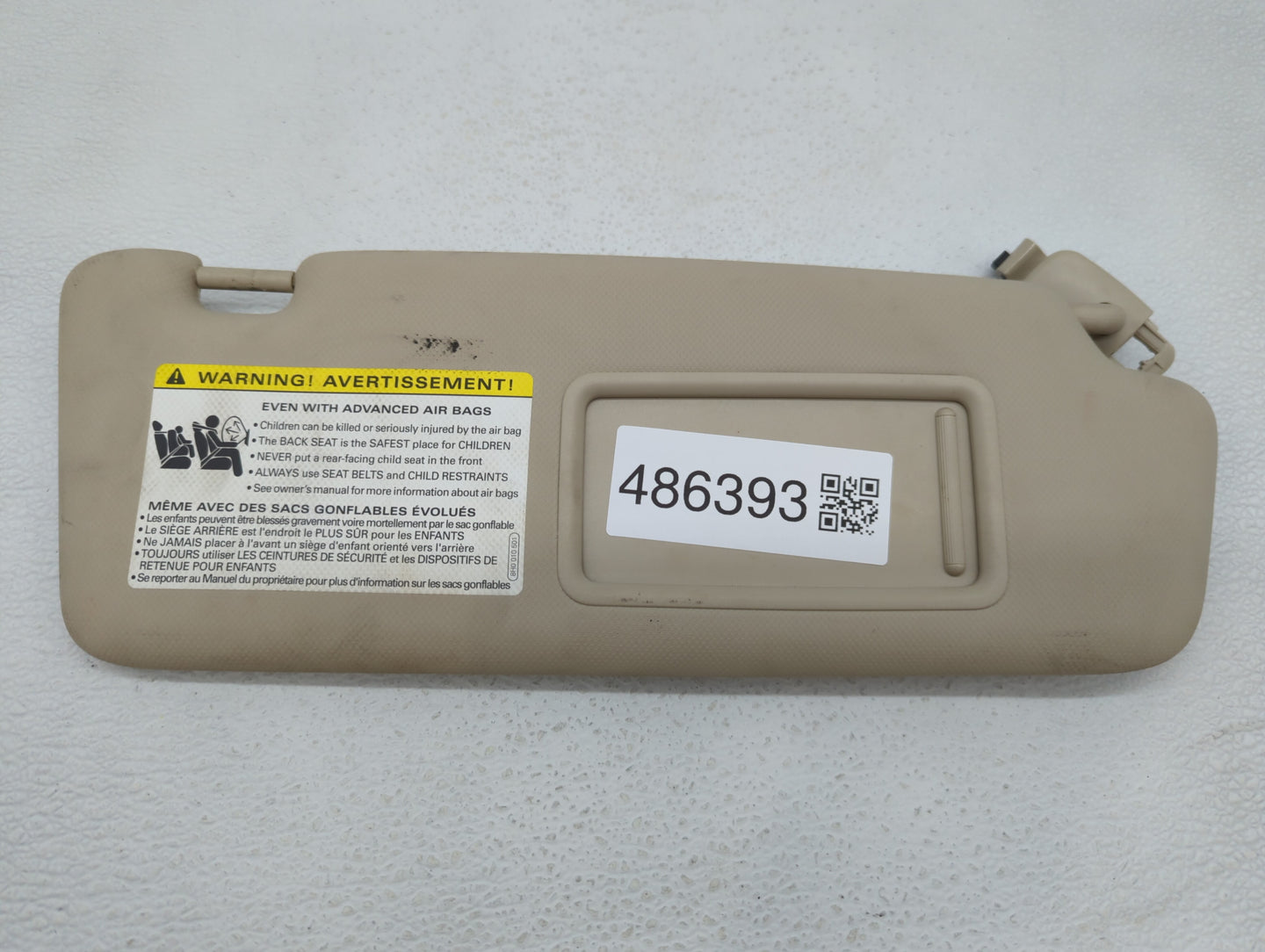 2009-2012 Audi A4 Sun Visor Shade Replacement Passenger Right Mirror Fits Fits 2009 2010 2011 2012 OEM Used Auto Parts - Oem