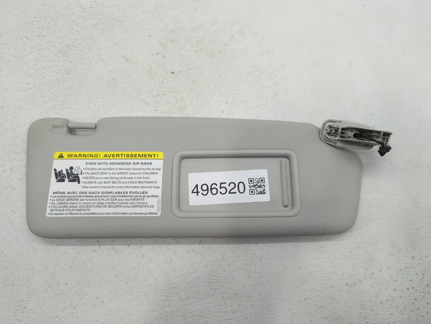 2009-2012 Audi A4 Sun Visor Shade Replacement Passenger Right Mirror Fits Fits 2009 2010 2011 2012 OEM Used Auto Parts - Oem