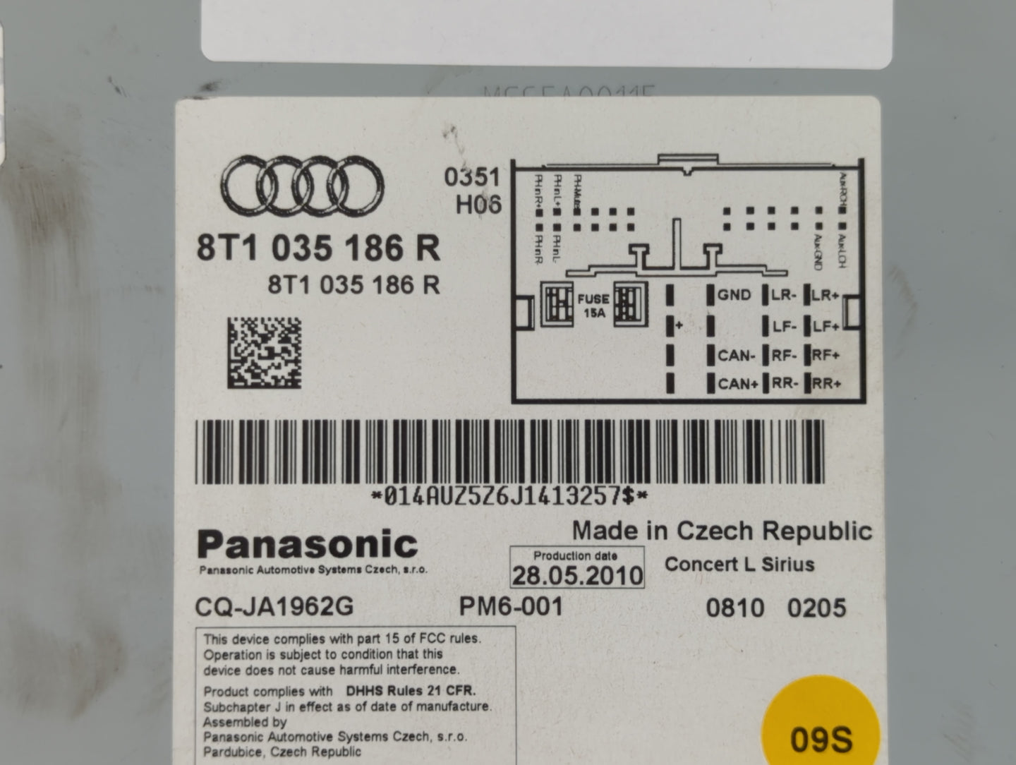 2011-2011 Audi A4 Am Fm Cd Player Radio Receiver - Oemusedautoparts1.com