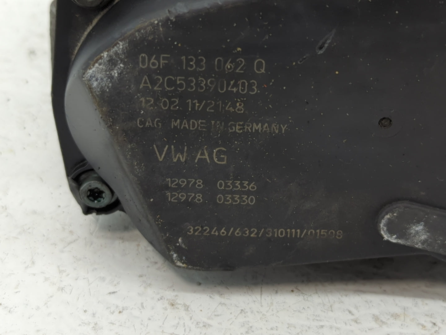 2005-2016 Audi A4 Throttle Body P/N:12978 03330 12978 03336 Fits OEM Used Auto Parts - Oemusedautoparts1.com