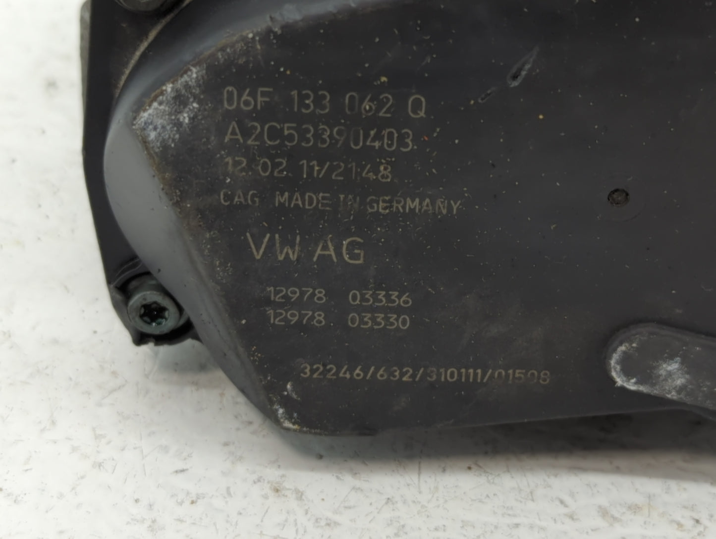 2005-2016 Audi A4 Throttle Body P/N:12978 03330 12978 03336 Fits OEM Used Auto Parts - Oemusedautoparts1.com