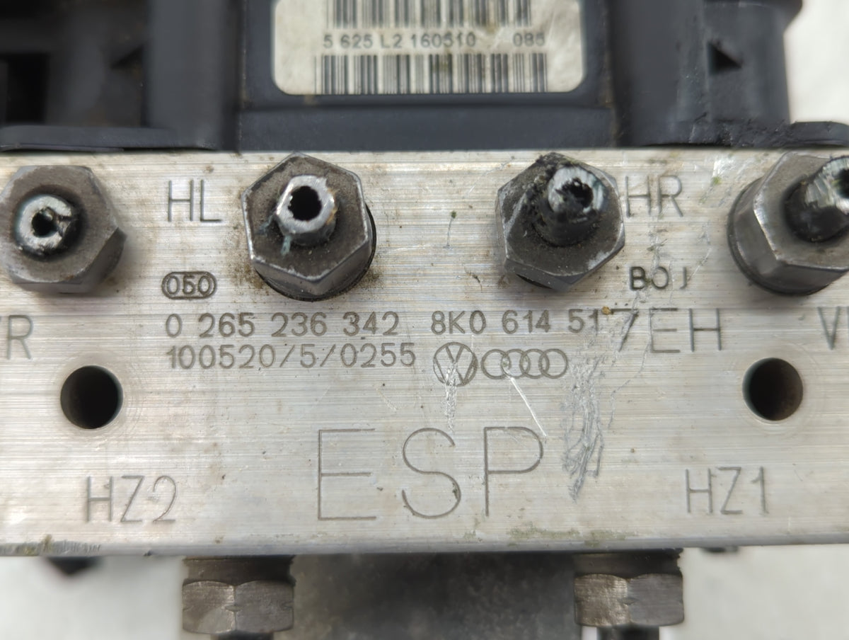 2010-2012 Audi A4 Anti-Lock Brake ABS Pump Module Actuator OEM P/N:8K0 614 517EH 0 265 236 342 Fits Fits 2010 2011 2012 OEM 