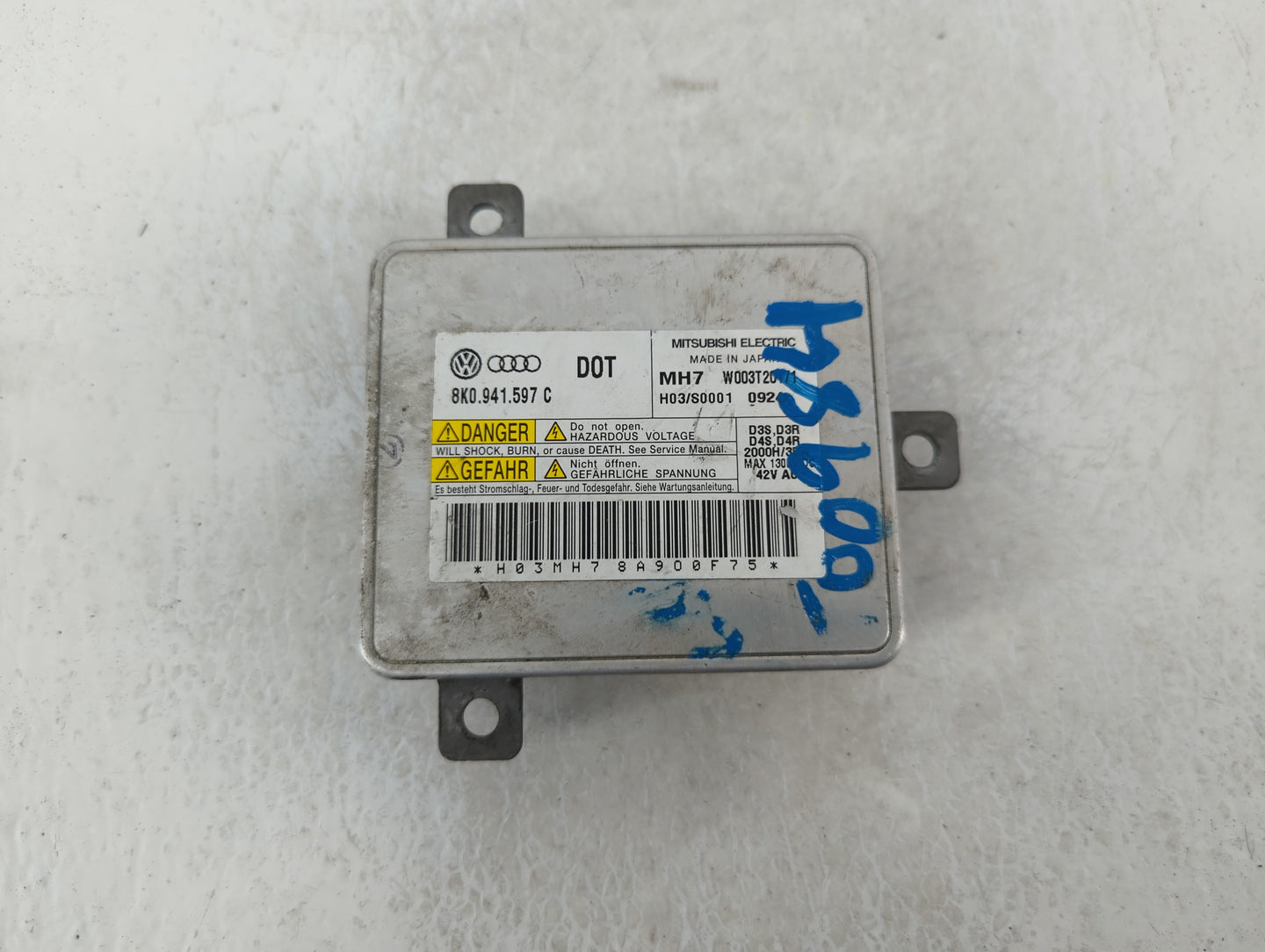 2010-2012 Audi A4 Headlight Ballast Head Light - Oemusedautoparts1.com