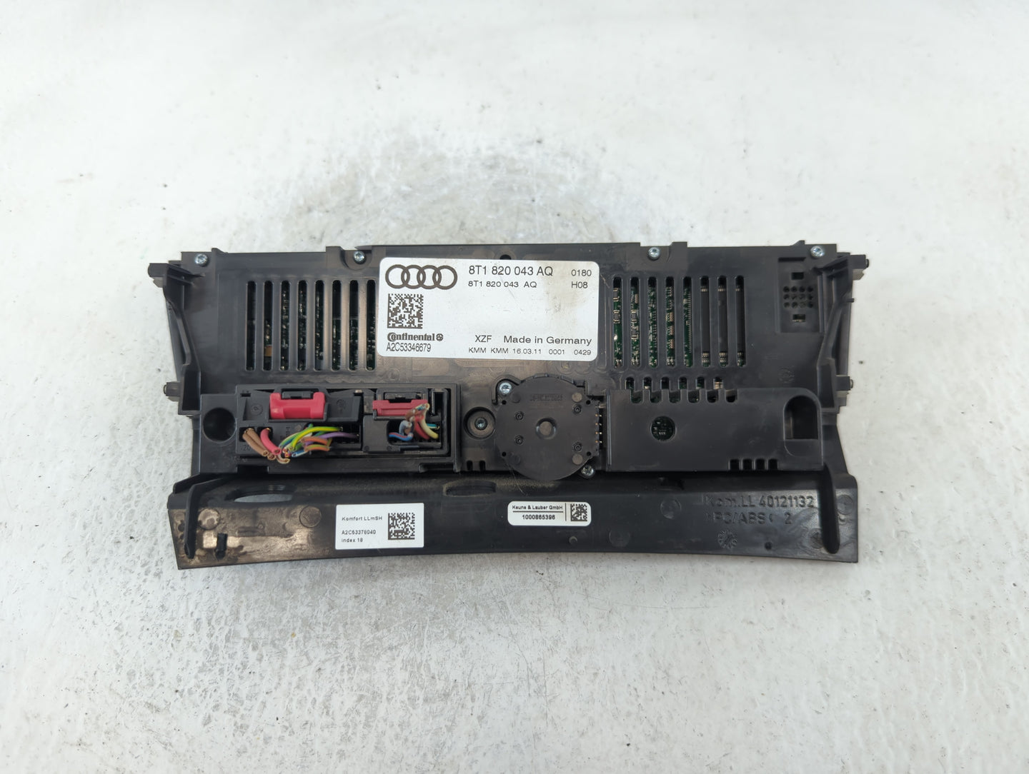 2009-2012 Audi A4 Climate Control Module Temperature AC/Heater Replacement P/N:8T1 820 043 AQ Fits OEM Used Auto Parts - Oem