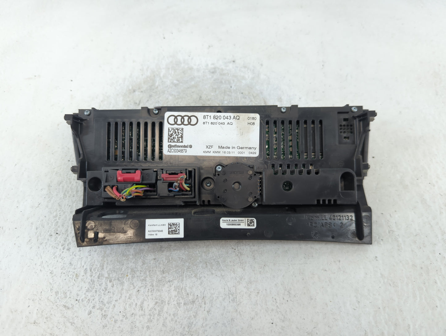 2009-2012 Audi A4 Climate Control Module Temperature AC/Heater Replacement P/N:8T1 820 043 AQ Fits OEM Used Auto Parts - Oem