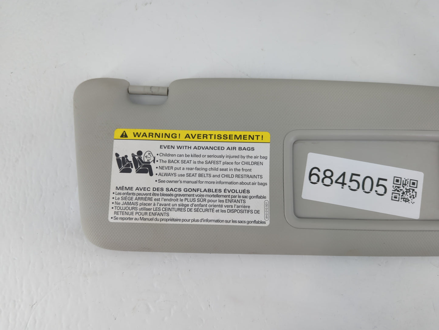 2009-2012 Audi A4 Sun Visor Shade Replacement Passenger Right Mirror Fits Fits 2009 2010 2011 2012 OEM Used Auto Parts - Oem