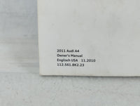 2011 Audi A4 Owners Manual Book Guide P/N:112.561.8K2 23 OEM Used Auto Parts - Oemusedautoparts1.com