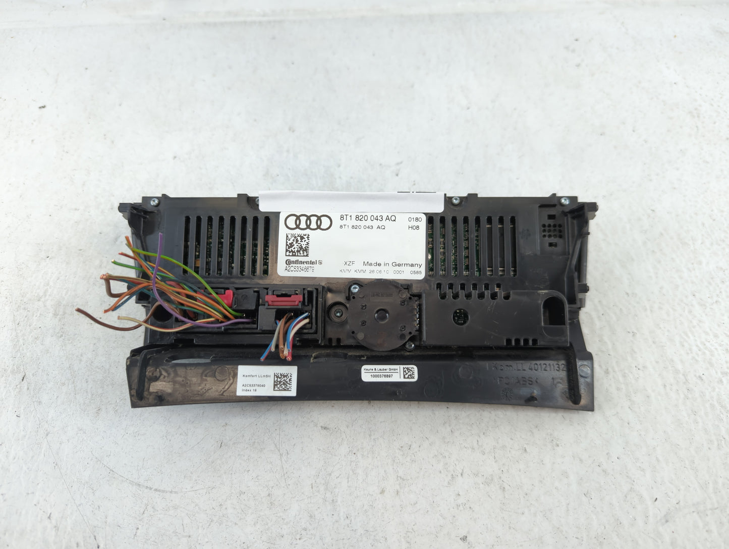 2009-2012 Audi A4 Climate Control Module Temperature AC/Heater Replacement P/N:8T1 820 043 AQ Fits OEM Used Auto Parts - Oem
