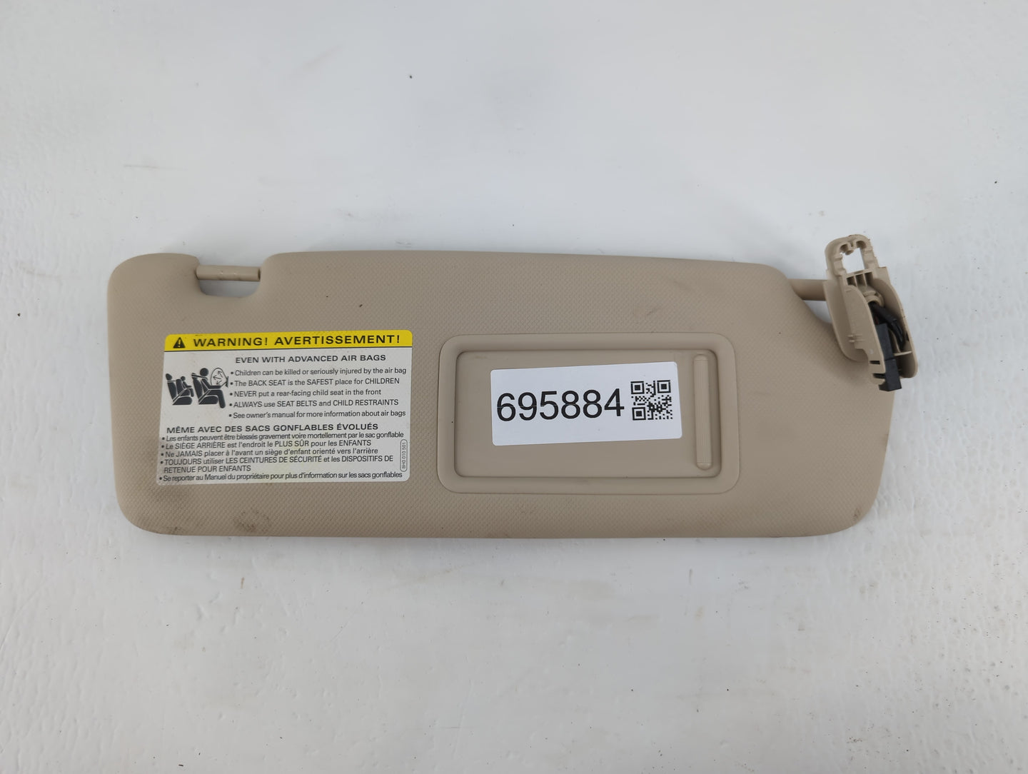 2009-2012 Audi A4 Sun Visor Shade Replacement Passenger Right Mirror Fits Fits 2009 2010 2011 2012 OEM Used Auto Parts - Oem