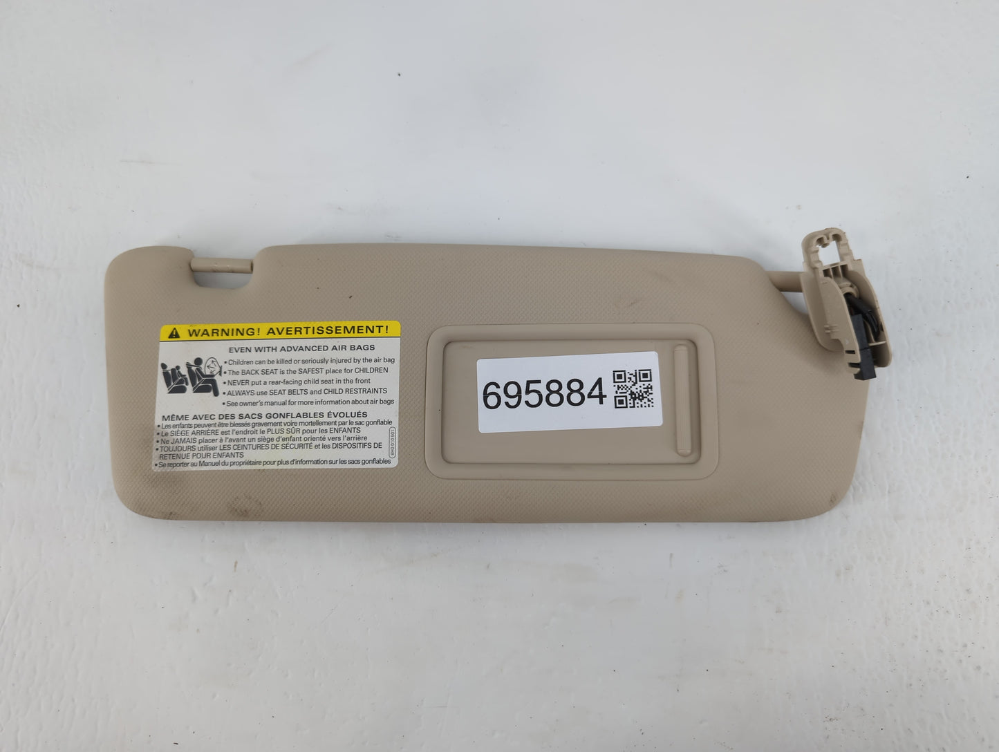 2009-2012 Audi A4 Sun Visor Shade Replacement Passenger Right Mirror Fits Fits 2009 2010 2011 2012 OEM Used Auto Parts - Oem