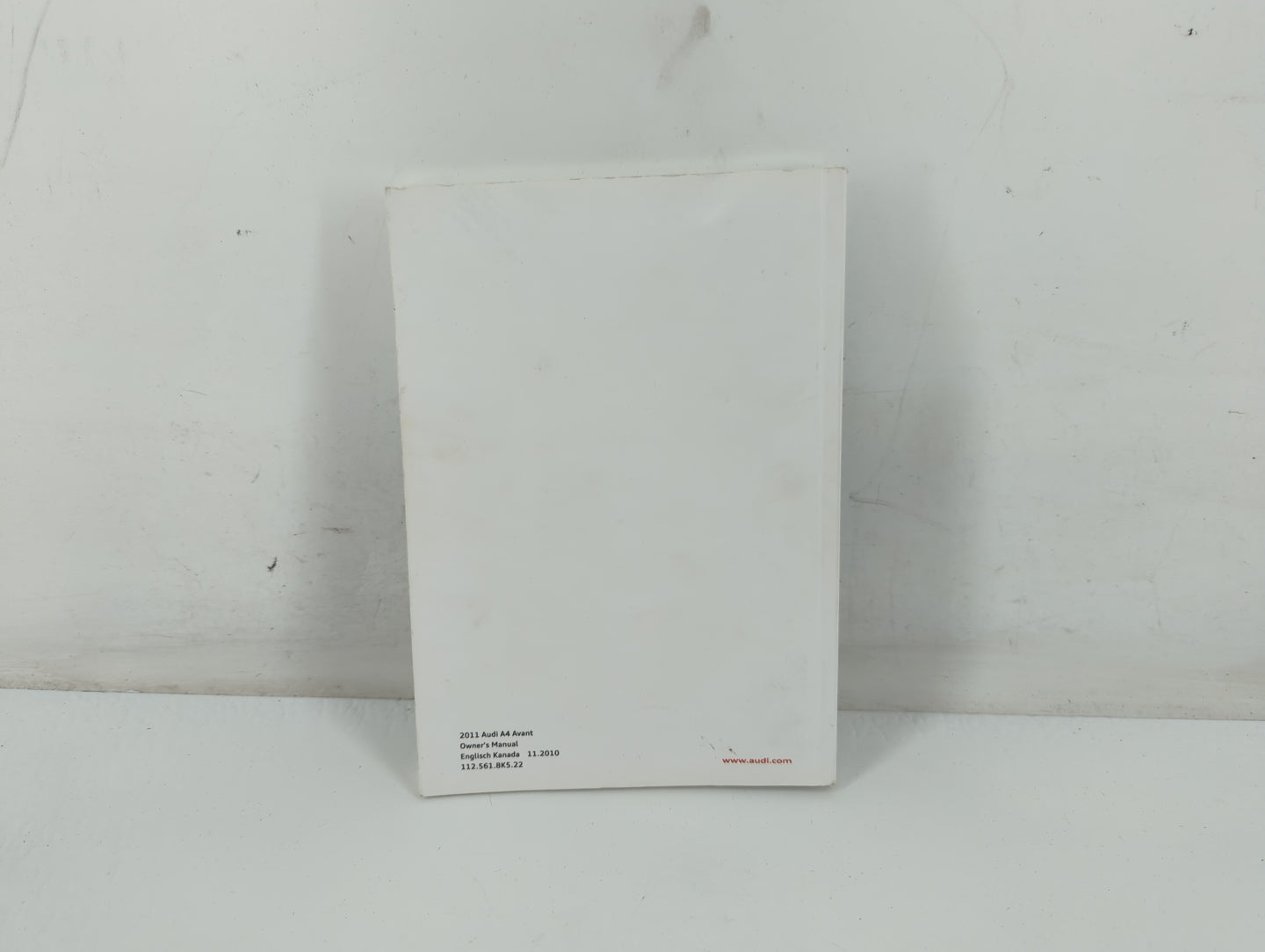 2011 Audi A4 Owners Manual Book Guide P/N:112 561 8K5 22 OEM Used Auto Parts - Oemusedautoparts1.com