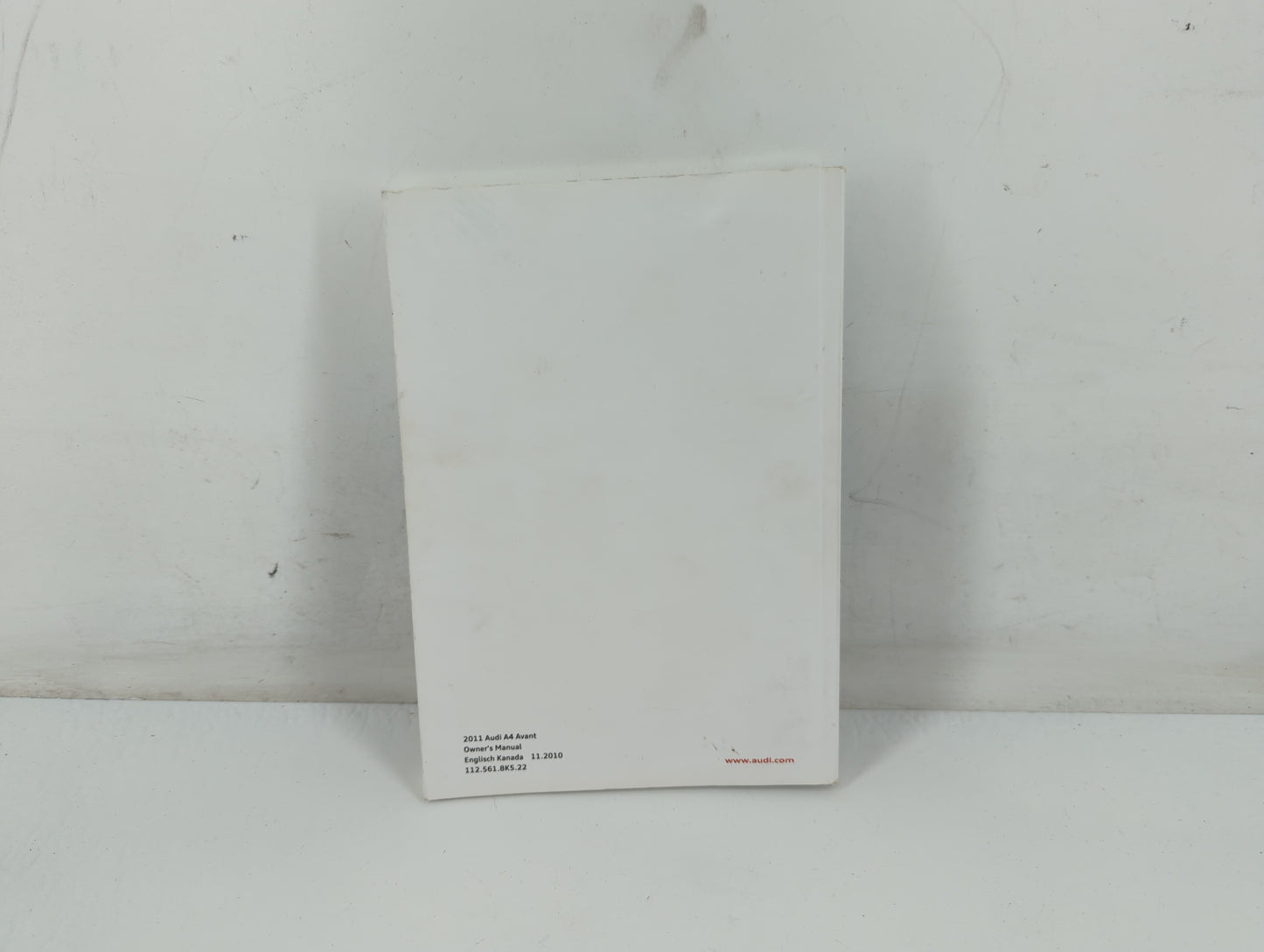 2011 Audi A4 Owners Manual Book Guide P/N:112 561 8K5 22 OEM Used Auto Parts - Oemusedautoparts1.com