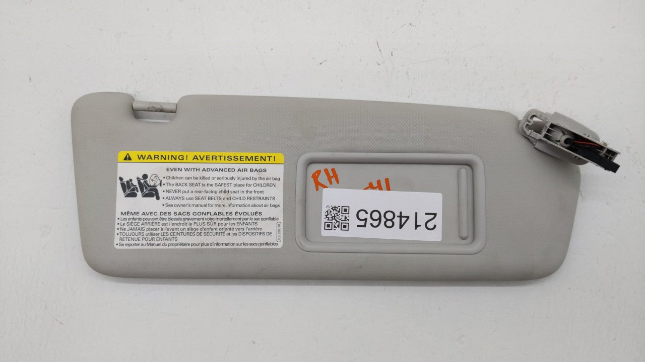 2009-2012 Audi A4 Quattro Sun Visor Shade Replacement Passenger Right Mirror Fits Fits 2009 2010 2011 2012 OEM Used Auto Par