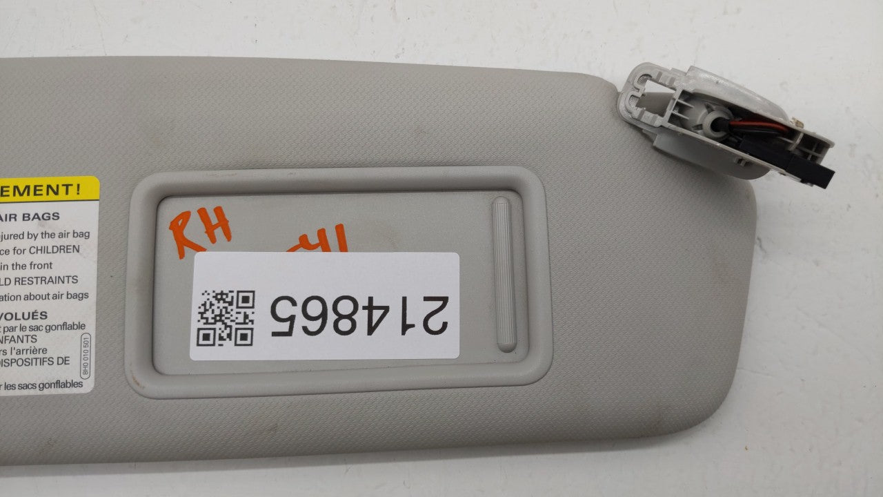 2009-2012 Audi A4 Quattro Sun Visor Shade Replacement Passenger Right Mirror Fits Fits 2009 2010 2011 2012 OEM Used Auto Par