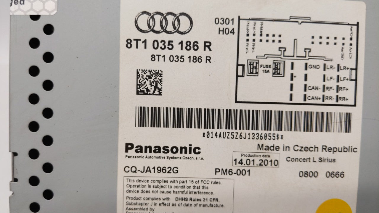 2010-2012 Audi A4 Quattro Am Fm Cd Player Radio Receiver - Oemusedautoparts1.com