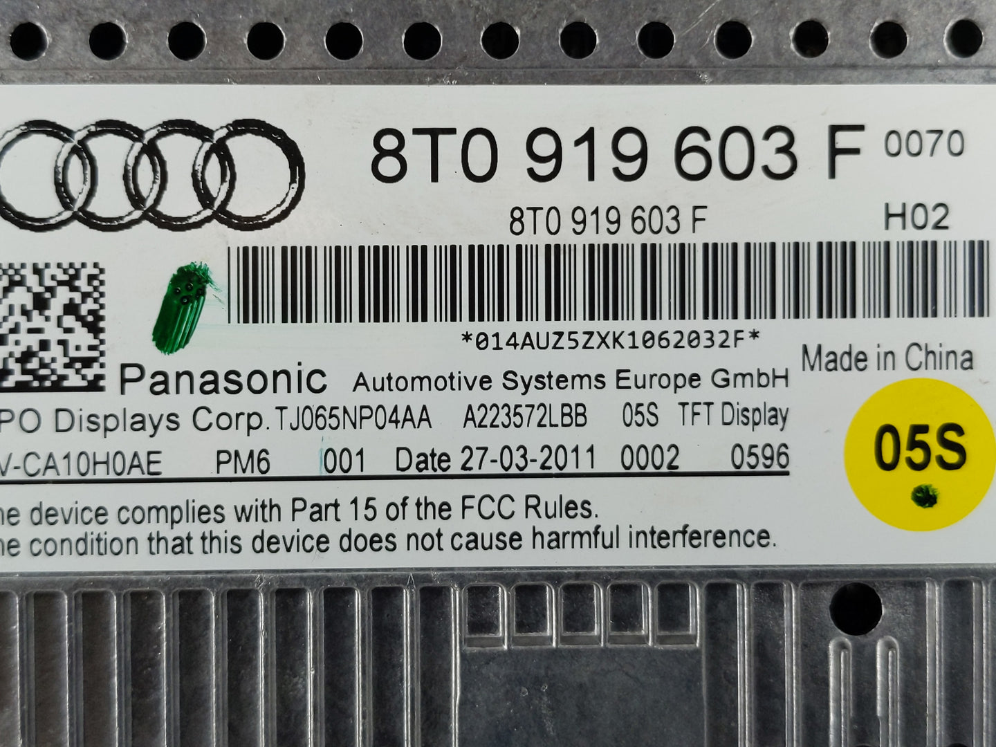2013-2016 Audi A5 Information Display Screen - Oemusedautoparts1.com