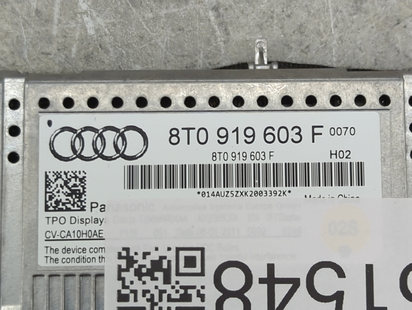 2008-2012 Audi A5 Information Display Screen - Oemusedautoparts1.com