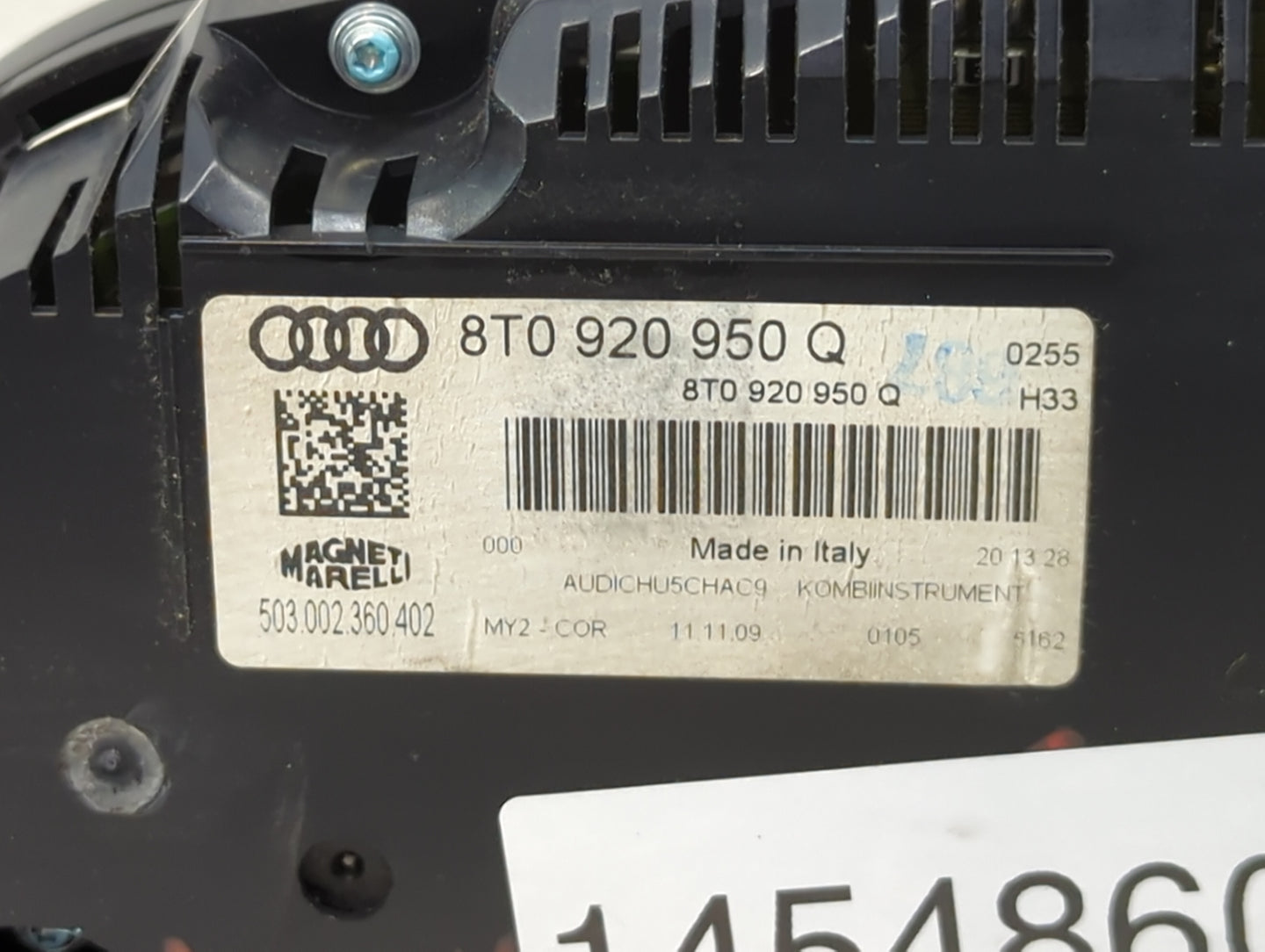2010-2012 Audi A5 Instrument Cluster Speedometer Gauges P/N:8T0920951A 503002360404 Miles: Fits Fits 2010 2011 2012 OEM Used
