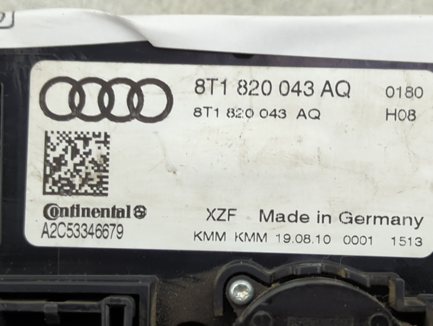 2010-2013 Audi A5 Climate Control Module Temperature AC/Heater Replacement P/N:8T1 820 043 AQ Fits Fits 2009 2010 2011 2012 