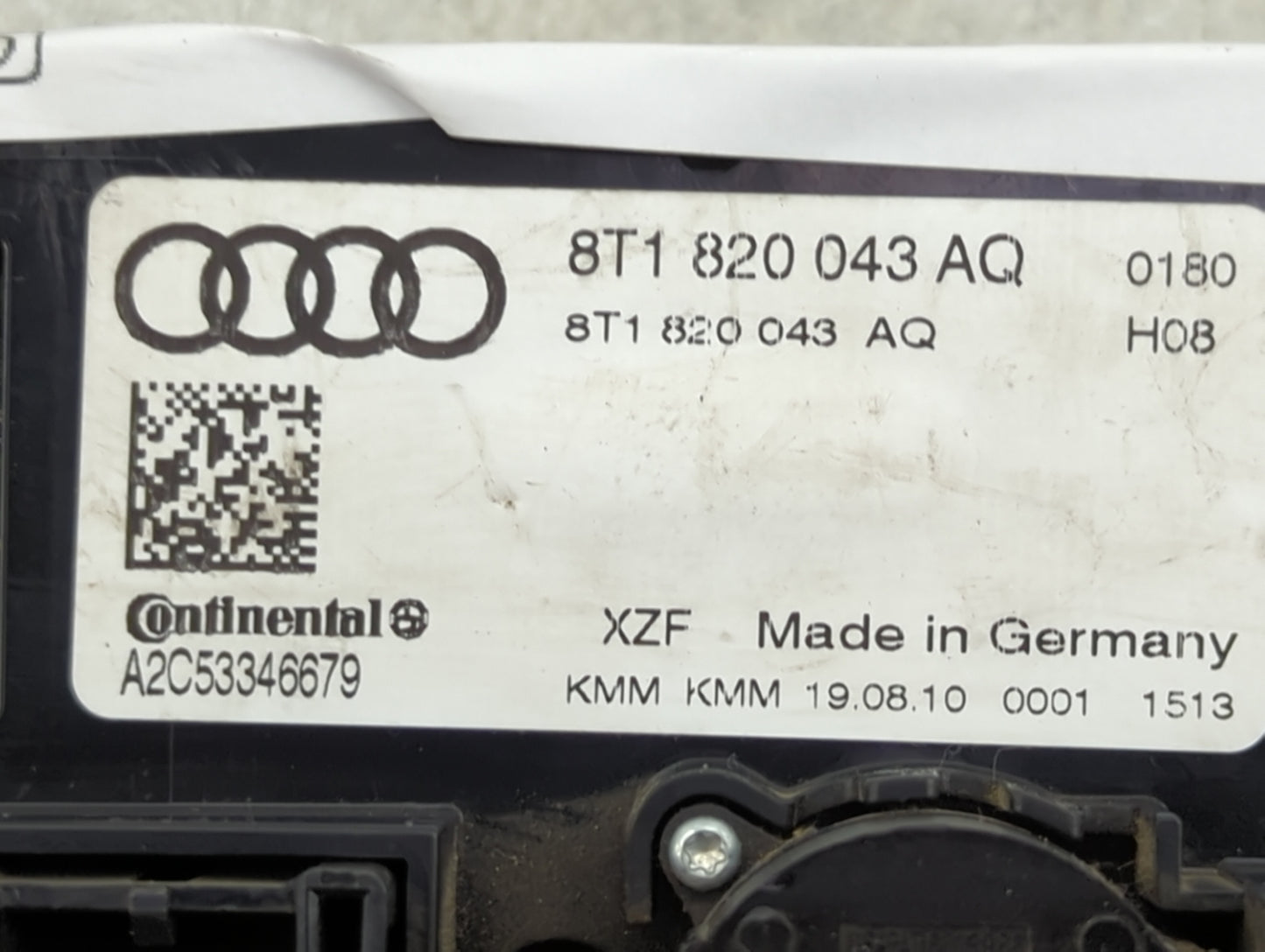 2010-2013 Audi A5 Climate Control Module Temperature AC/Heater Replacement P/N:8T1 820 043 AQ Fits Fits 2009 2010 2011 2012 