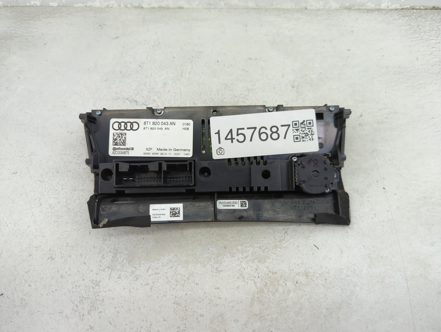 2010-2013 Audi A5 Climate Control Module Temperature AC/Heater Replacement P/N:8T1 820 043 AN Fits Fits 2010 2011 2012 2013 