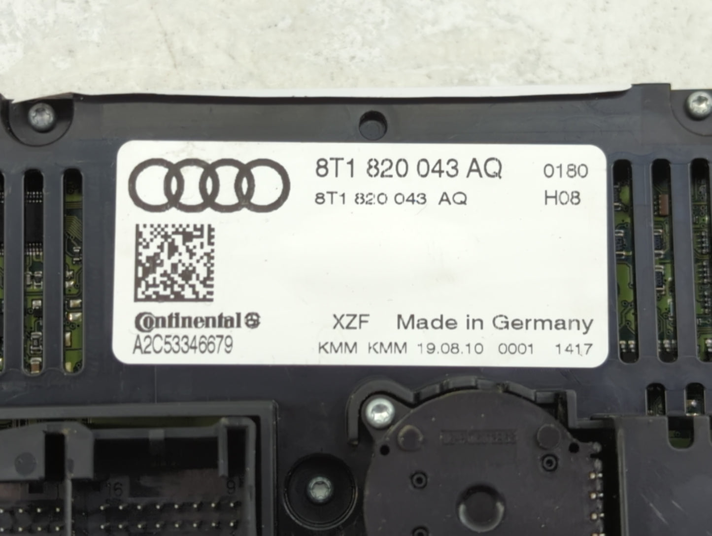 2010-2013 Audi A5 Climate Control Module Temperature AC/Heater Replacement P/N:8T1 820 043 AQ Fits Fits 2009 2010 2011 2012 