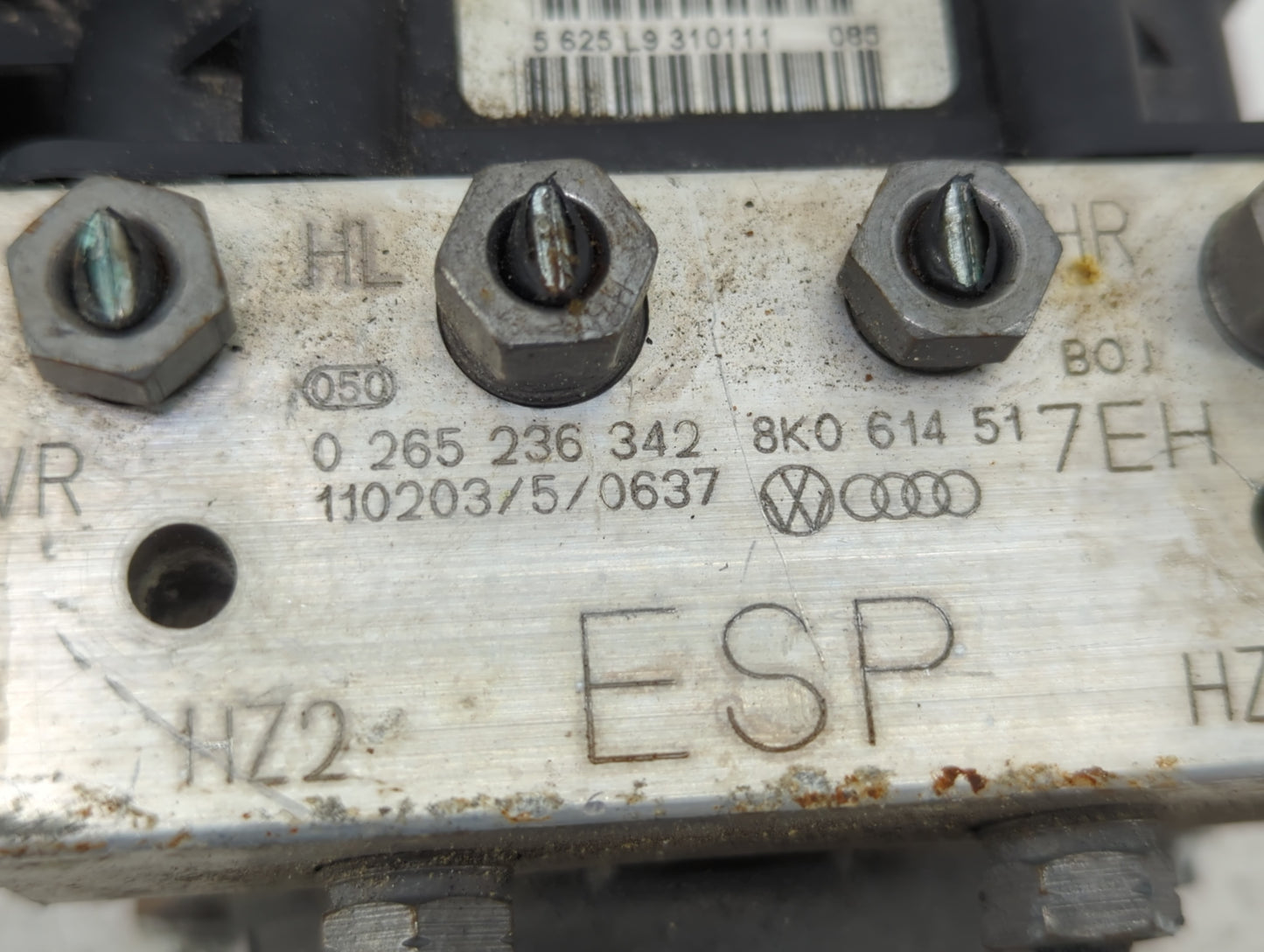 2010-2012 Audi A5 ABS Pump Control Module Replacement P/N:0265236342 8K0614517EH, 0265951537 Fits Fits 2009 2010 2011 2012 O