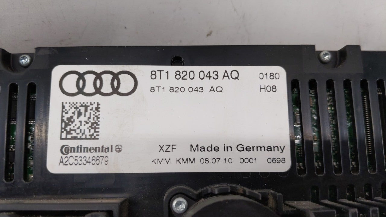 2010-2013 Audi A5 Climate Control Module Temperature AC/Heater Replacement P/N:8T1820043AL 8T1 820 043 AQ Fits OEM Used Auto