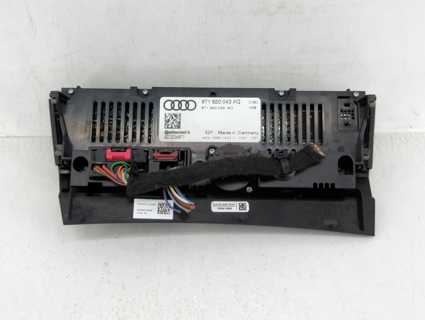 2010-2013 Audi A5 Climate Control Module Temperature AC/Heater Replacement P/N:8K1 820 043 T 8T1 820 043 AQ Fits OEM Used Au