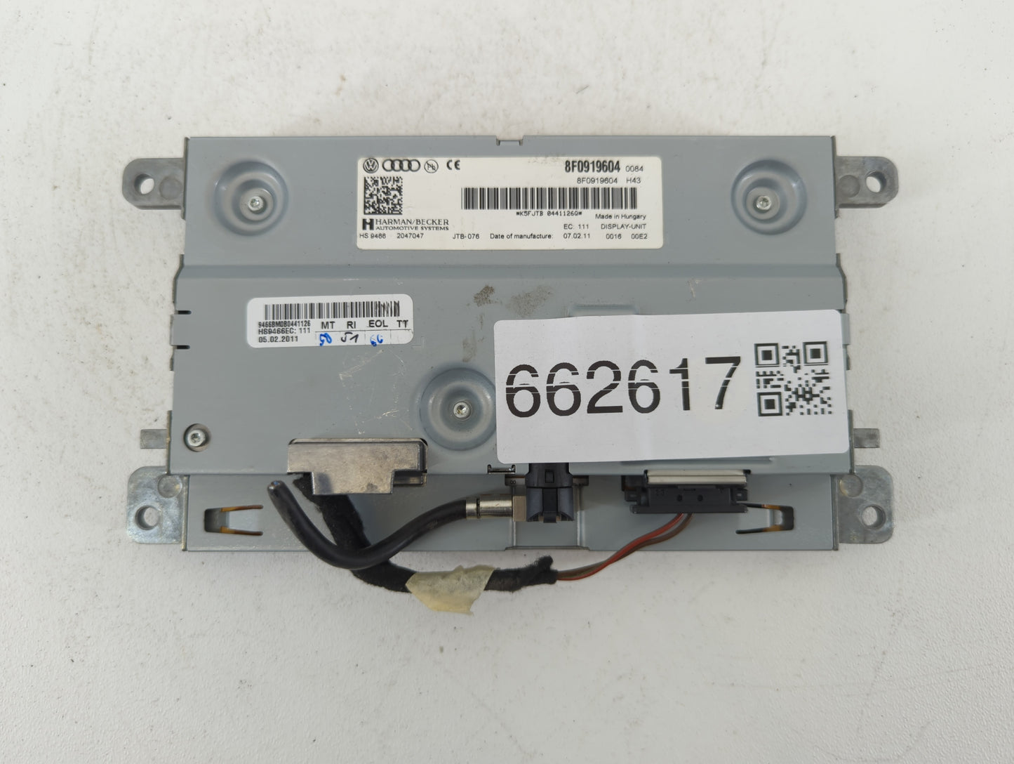 Audi A5 Am Fm Cd Player Radio Receiver - Oemusedautoparts1.com