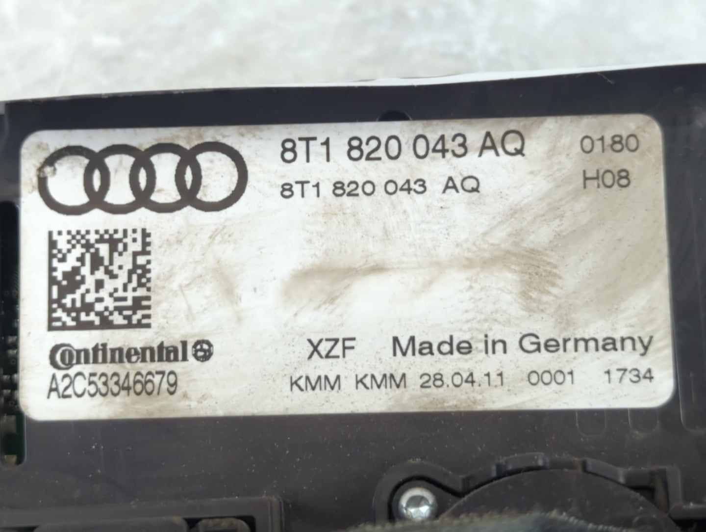 2010-2013 Audi A5 Climate Control Module Temperature AC/Heater Replacement P/N:8T1 B820 043 AQ Fits Fits 2009 2010 2011 2012