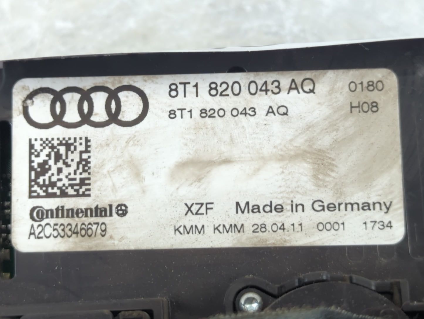 2010-2013 Audi A5 Climate Control Module Temperature AC/Heater Replacement P/N:8T1 B820 043 AQ Fits Fits 2009 2010 2011 2012