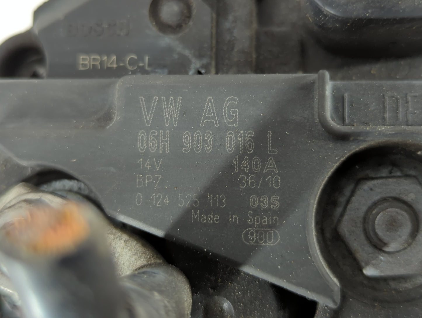 2010-2012 Audi A5 Alternator Replacement Generator Charging Assembly Engine OEM P/N:06H 903 016 L Fits Fits 2010 2011 2012 O